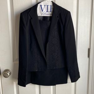 Embroidered Skirt Suit Set